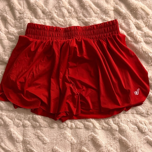 Varsity Pants - Varsity Bright Red Women's Athletic Shorts